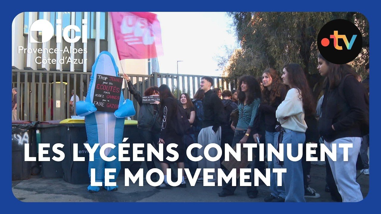 Les lycées ont rouvert mais la mobilisation continue dans les Alpes-Maritimes ce 8 octobre