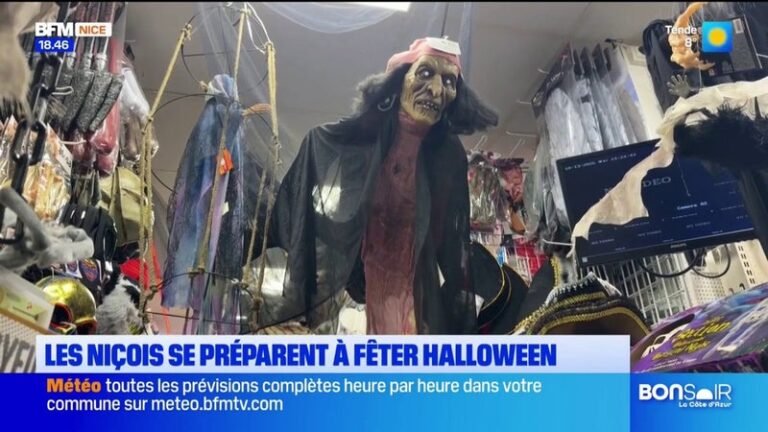 Les Niçois se préparent à fêter Halloween.