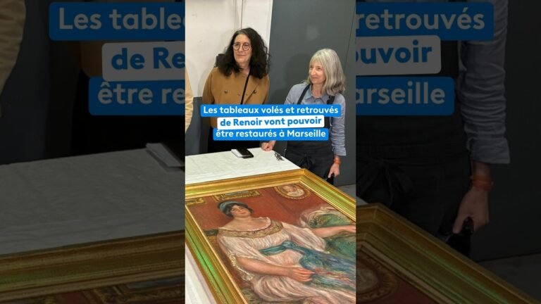 Les tableaux volés et retrouvés de Renoir vont pouvoir être restaurés à Marseille
