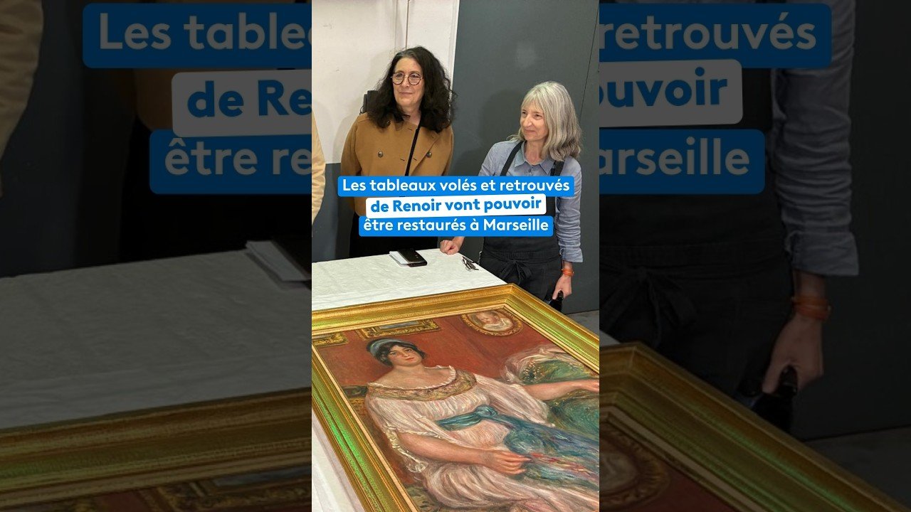 Les tableaux volés et retrouvés de Renoir vont pouvoir être restaurés à Marseille