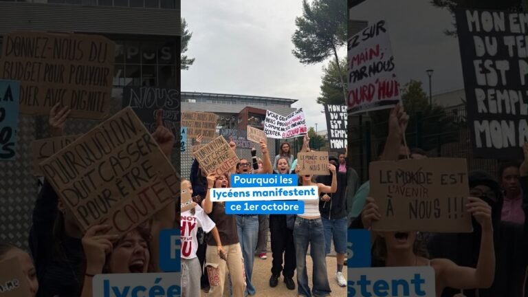 Manifestation des lycéens : pourquoi ils sont dans la rue ce 1er octobre à Antibes