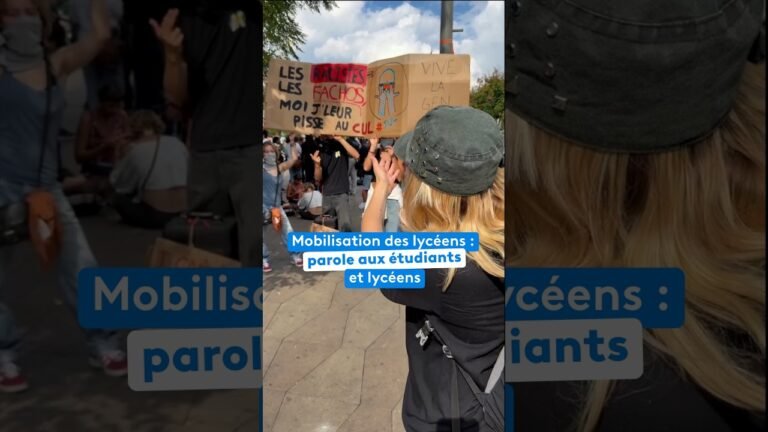 Mobilisation des lycéens : parole aux étudiants et lycéens