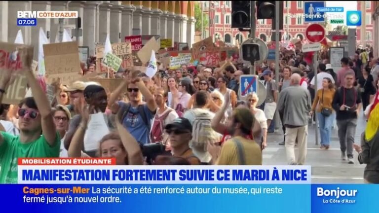 Mobilisation lycéenne: plus de 2.000 manifestants à Nice