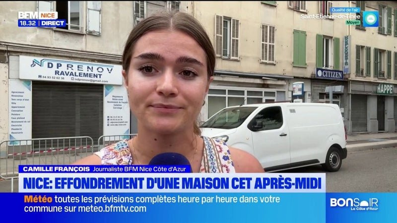 Nice : effondrement d’une maison cet après-midi