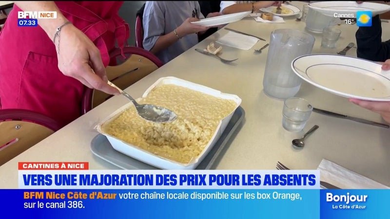 Nice instaure une pénalité de 4,90 euros pour les absences injustifiées à la cantine