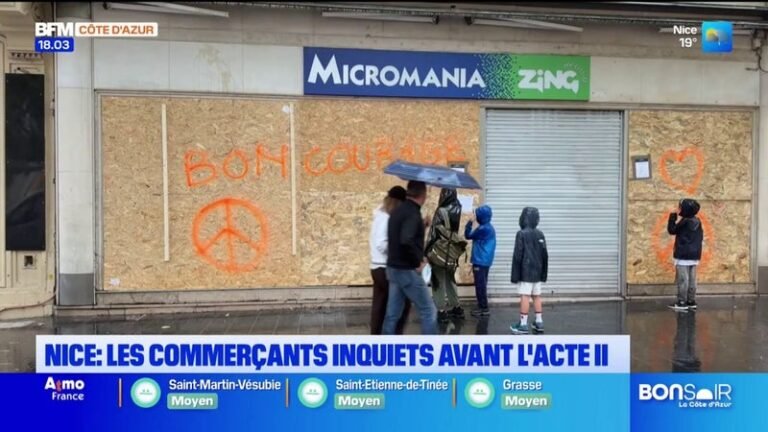 Nice : les commerçants inquiets face à l’acte II