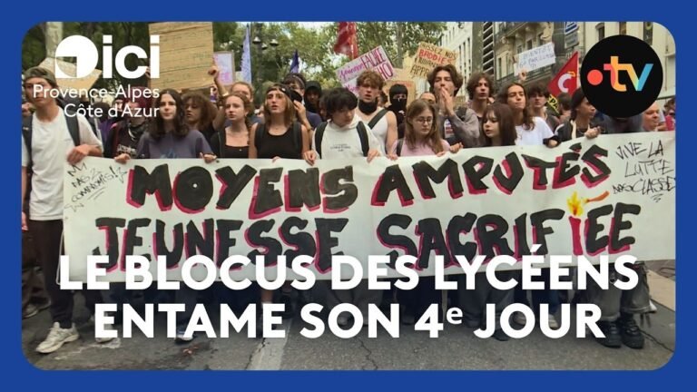 Nouvelle journée de colère des lycéens ce 8 octobre, les élèves persistent et signent à Marseille