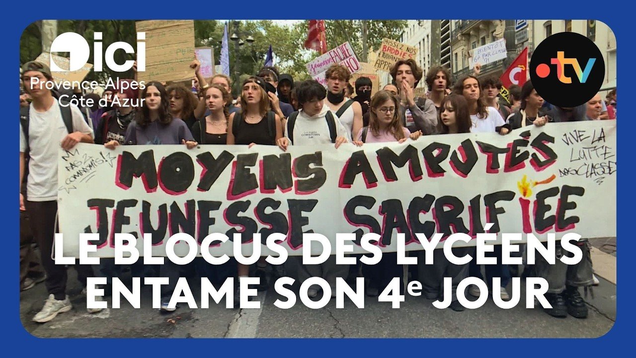 Nouvelle journée de colère des lycéens ce 8 octobre, les élèves persistent et signent à Marseille