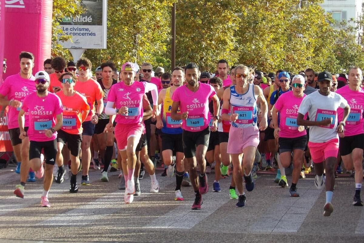 Odysséa à Cannes : 7200 participants, pour une incoyable marée rose et un record de solidarité