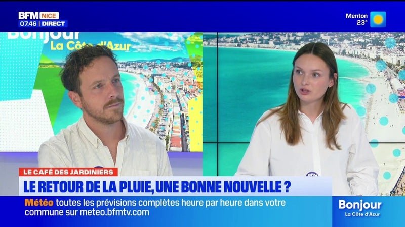 On parle du retour de la pluie dans le café des jardiniers !