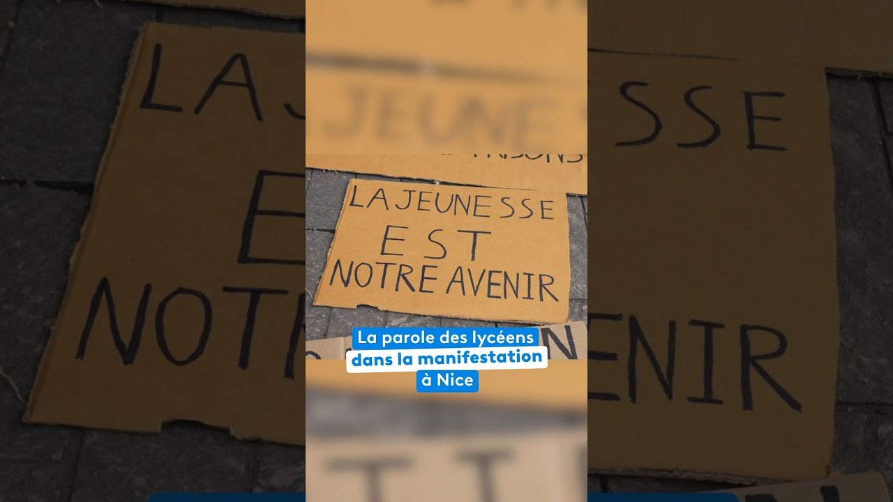 Paroles de lycéens dans la manifestation à Nice