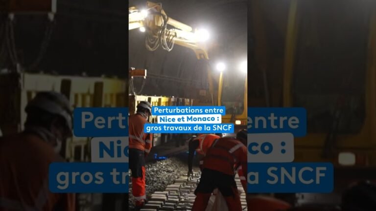 Perturbations entre Nice et Monaco : gros travaux de la SNCF