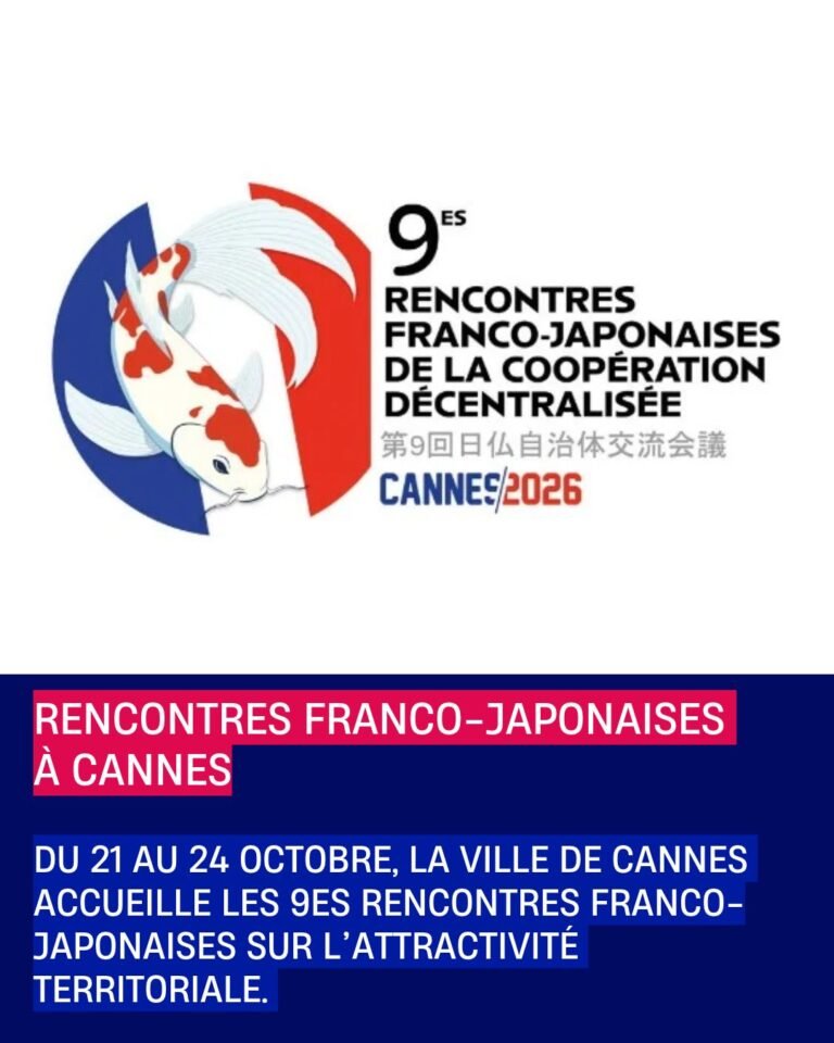 Rencontres franco-japonaises à Cannes, 21-24 octobre 2026