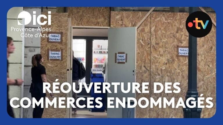 Réouverture des commerces endommagés par les émeutes du 17 octobre