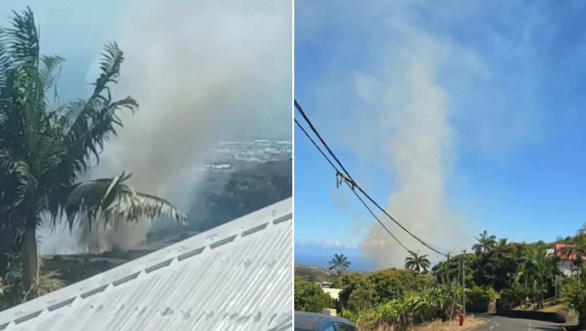 Saint-Pierre : incendie dans un champs de cannes, les pompiers mobilisés