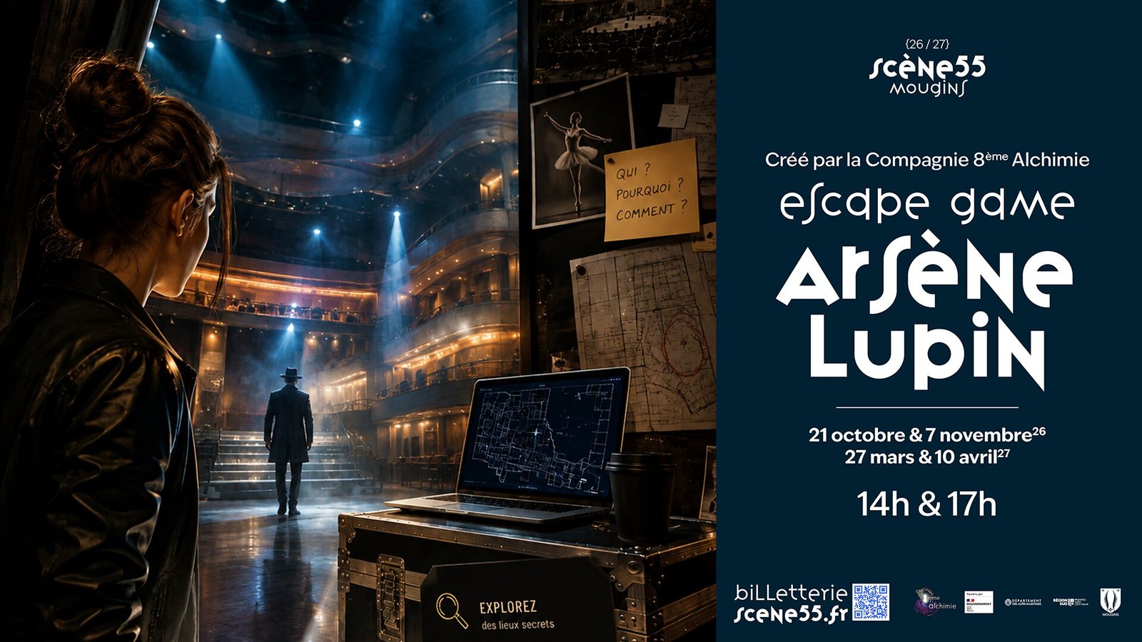 Escape Game // Arsène Lupin à Scène55 (Mougins)