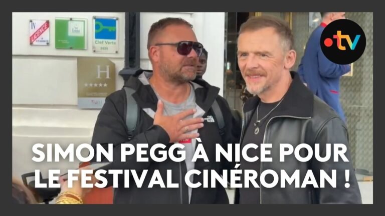 Simon Pegg à Nice sur le tapis rouge du Festival Cinéroman !