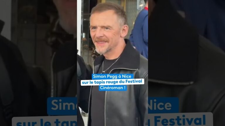 Simon Pegg fait sensation à Nice dans le cadre du Festival Cinéroman
