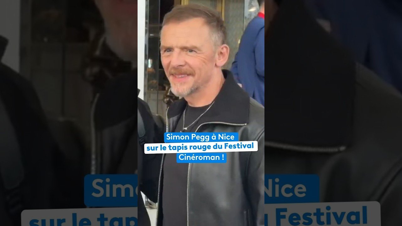 Simon Pegg fait sensation à Nice dans le cadre du Festival Cinéroman