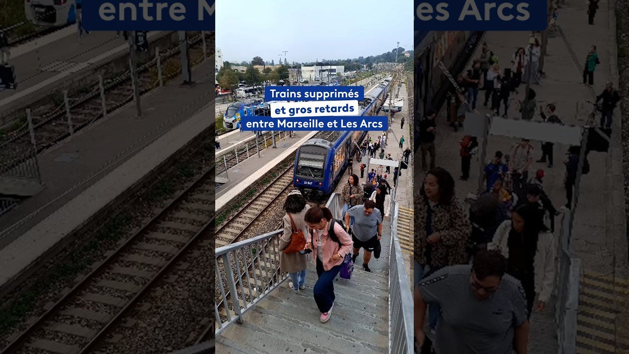 Trains supprimés et gros retards entre Marseille et Les Arcs