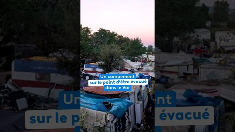 Un campement bientôt évacué dans le Var