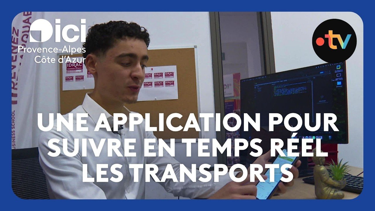 Un étudiant niçois crée une application pour suivre en temps réel les bus et tramways