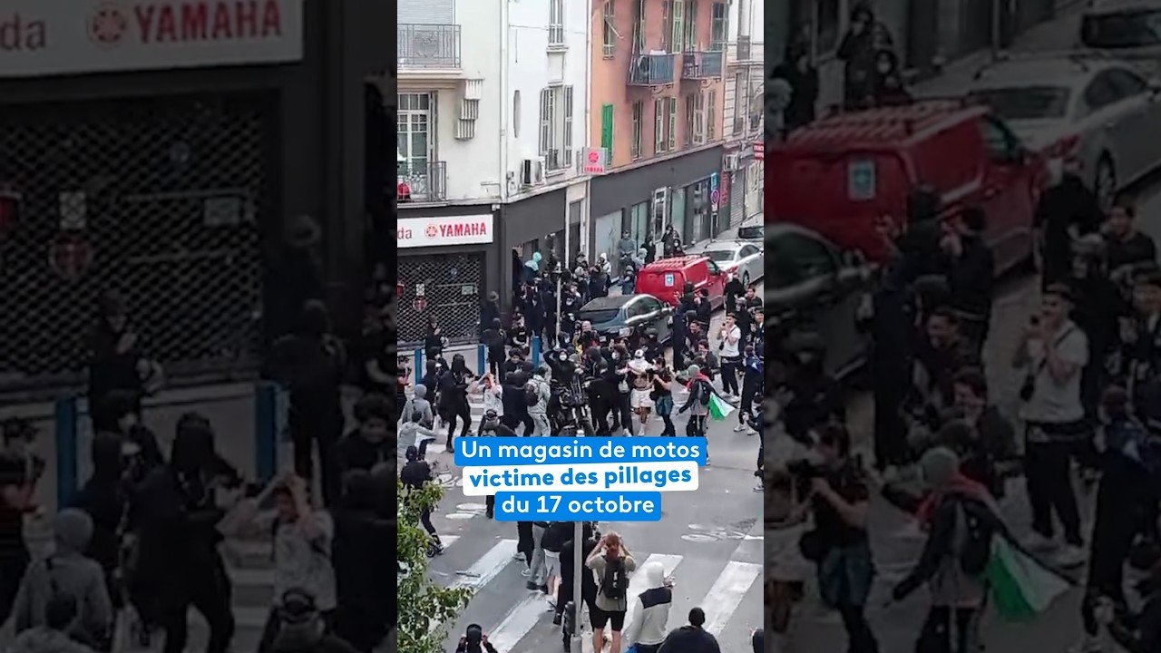 Un magasin de motos victime des pillages du 17 octobre