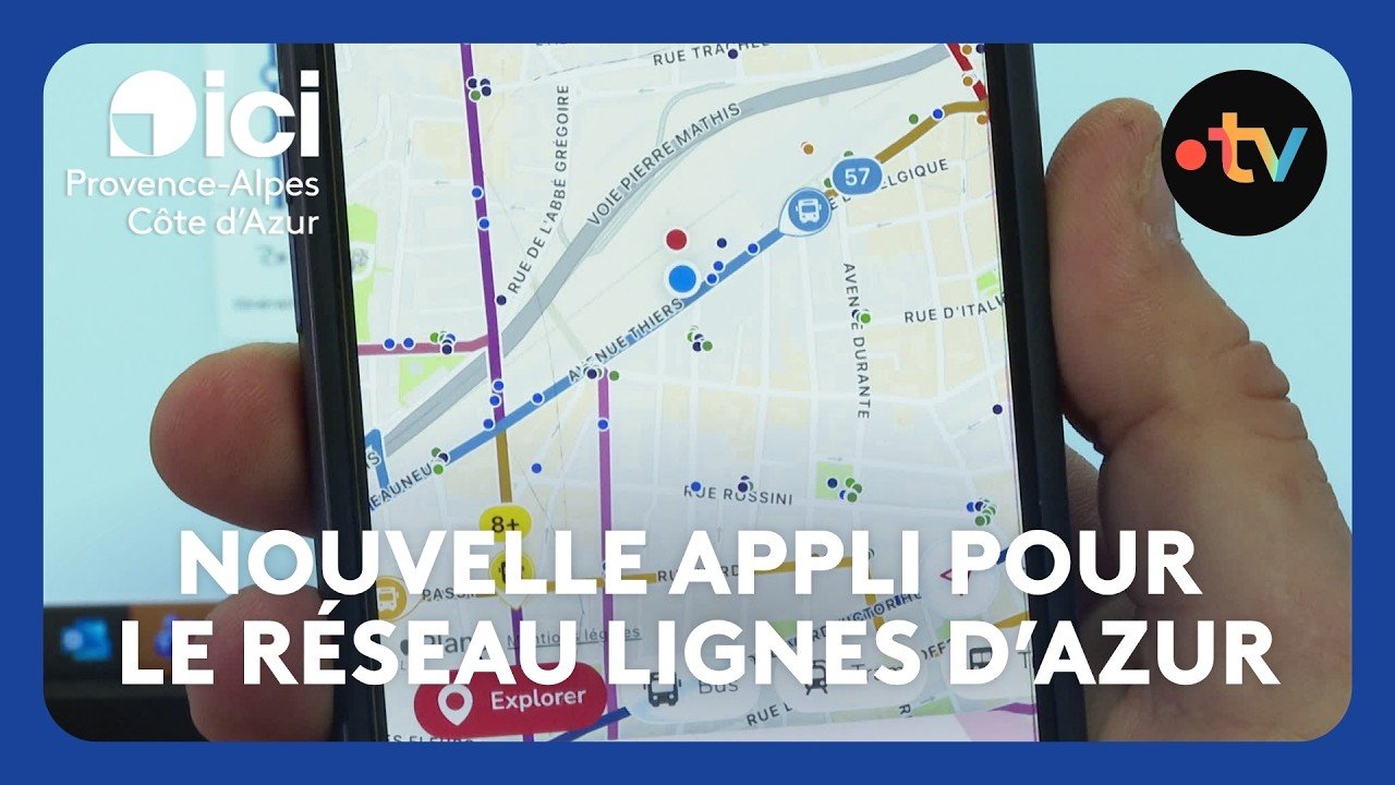 Une nouvelle application pour le réseau de transports Lignes d’Azur de la Métropole de Nice