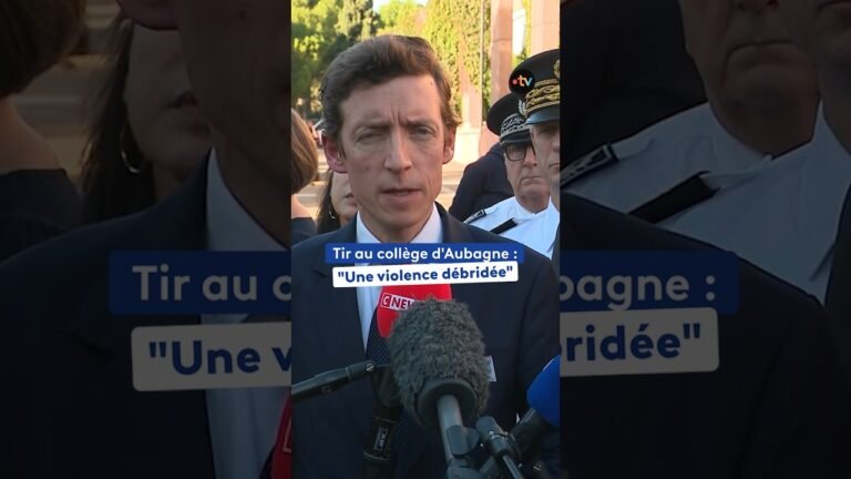 « Une violence débridée » : les déclarations d&rsquo;Édouard Geffray après les tirs à Aubagne