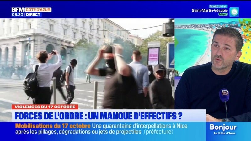 Violences 17 octobre à Nice: « On était complètement débordés », dénonce Alliance Police Nationale 06
