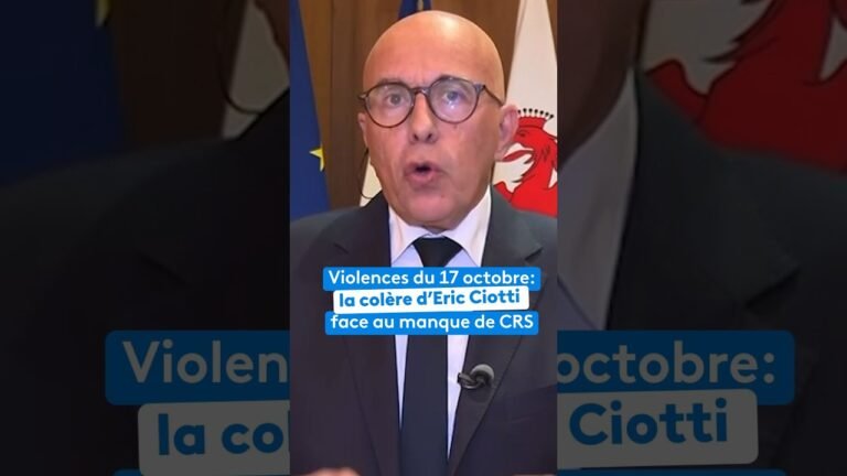 Violences du 17 octobre : la colère d&rsquo;Eric Ciotti face au manque de CRS