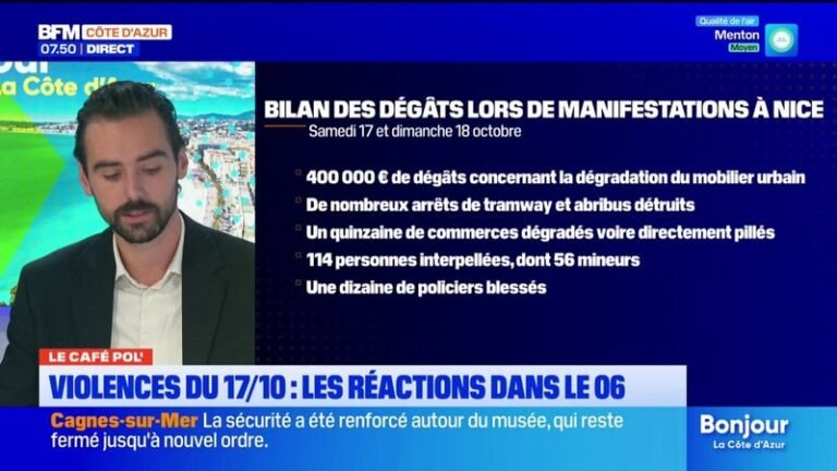 Violences urbaines dans les Alpes-Maritimes : les réactions politiques