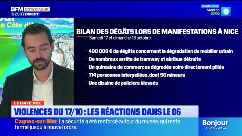 Violences urbaines dans les Alpes-Maritimes : les réactions politiques